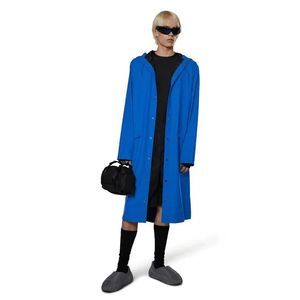 Rains Men's Vibrant Blue Hooded Raincoat